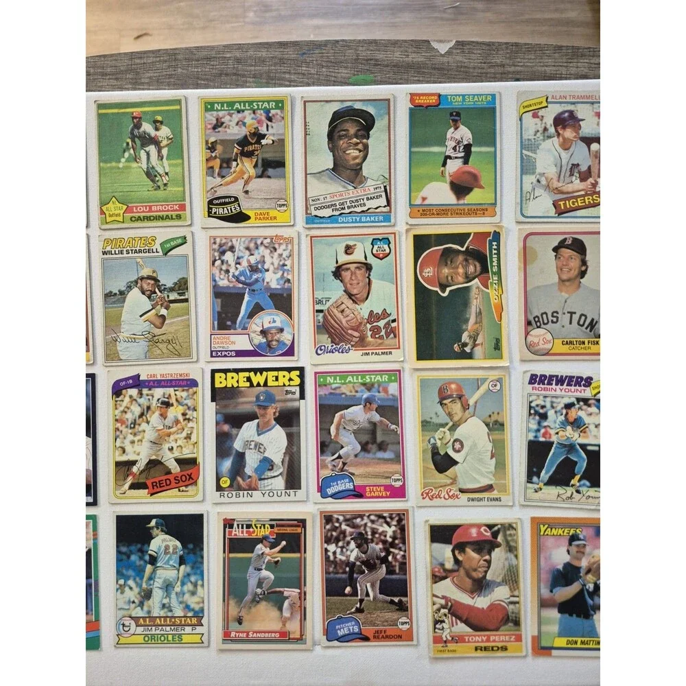 1970s Topps Vintage HOF Baseball Card Lot of (122) ALL CARDS HOF Ryan Brett Fisk